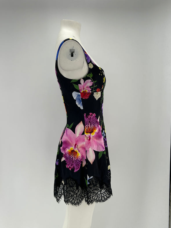 Robe en soie imprimée