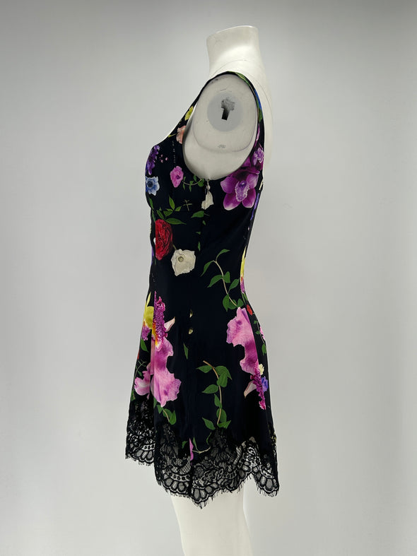 Robe en soie imprimée