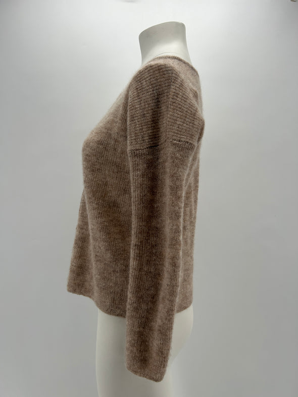 Cardigan beige en laine