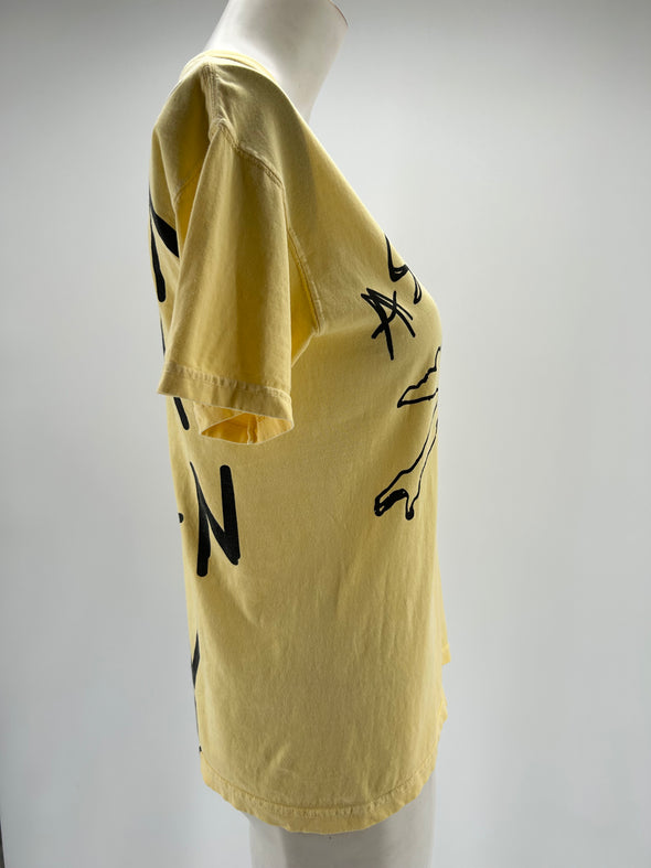 T-shirt "Look Mom I Can Fly" jaune