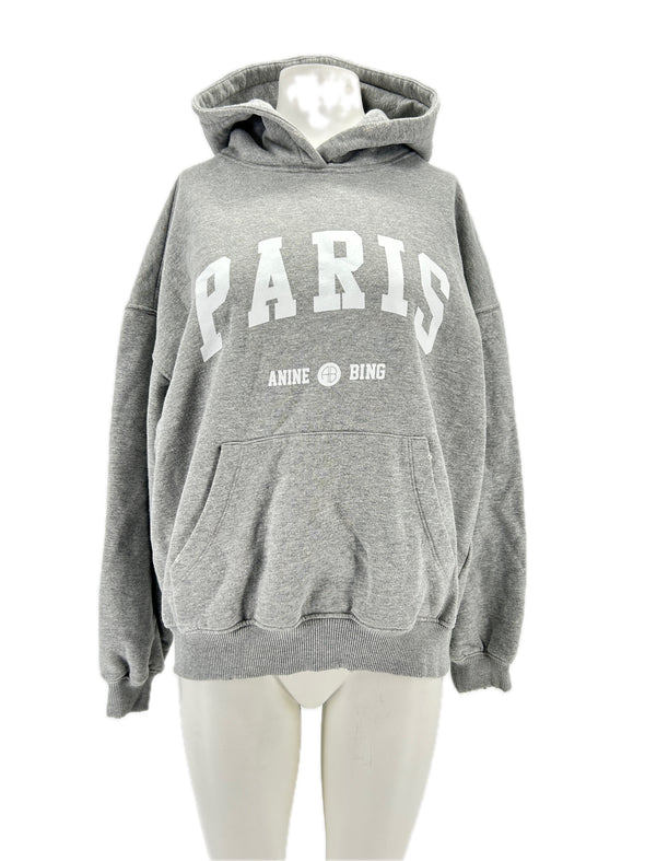 Sweat à capuche gris