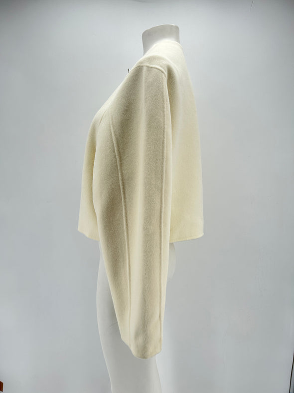 Veste en laine blanche