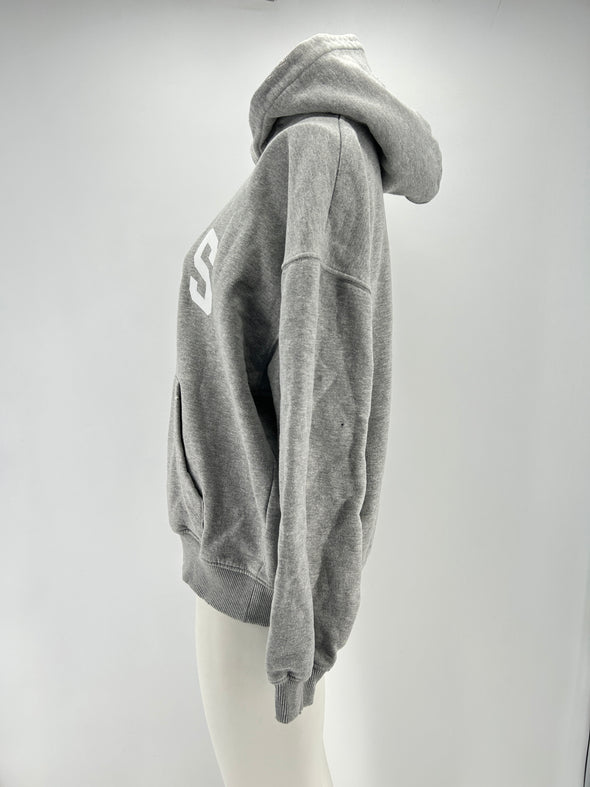 Sweat à capuche gris