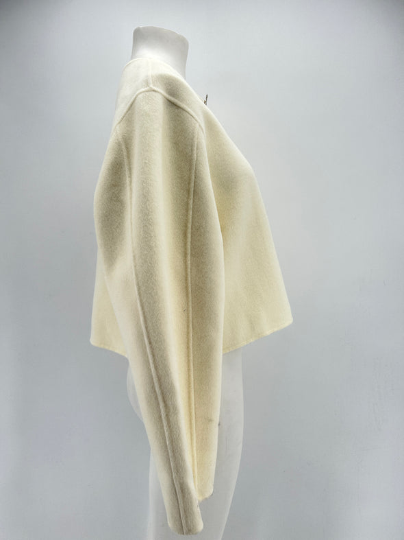 Veste en laine blanche