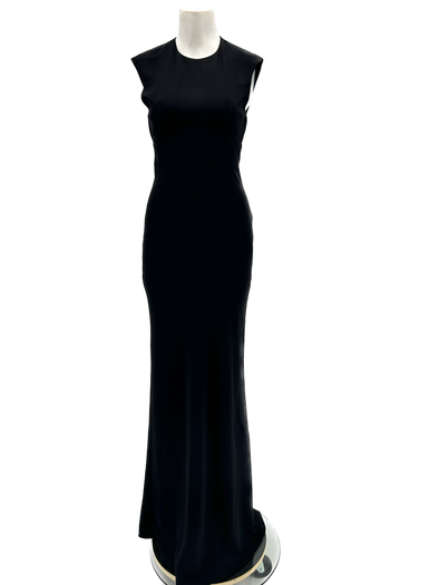 Robe noire longue dos nu