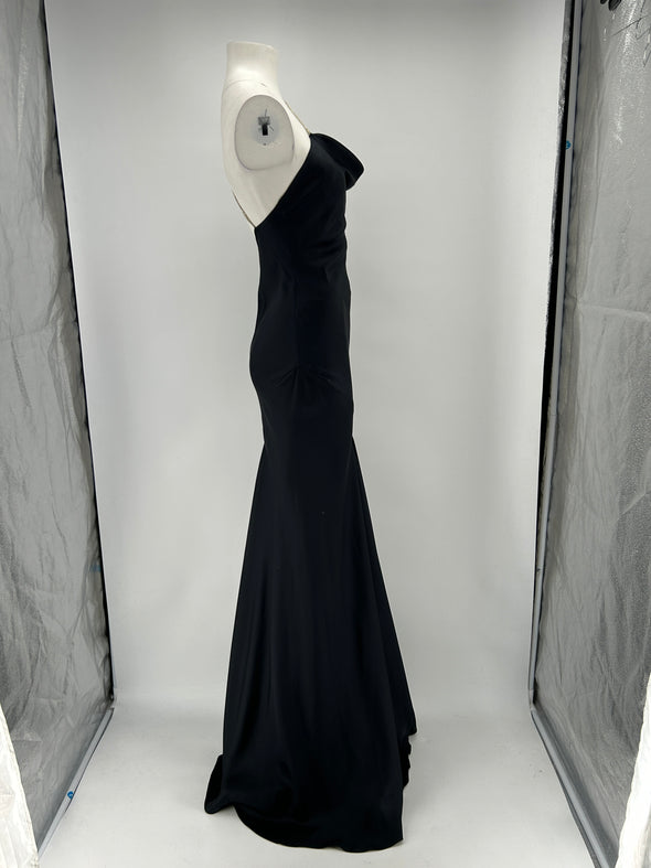 Robe en soie noire