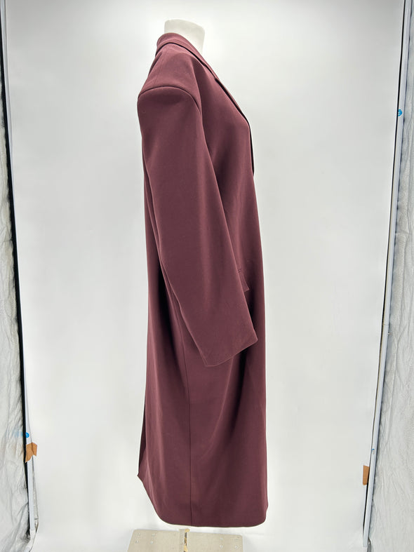 Manteau en laine bordeaux