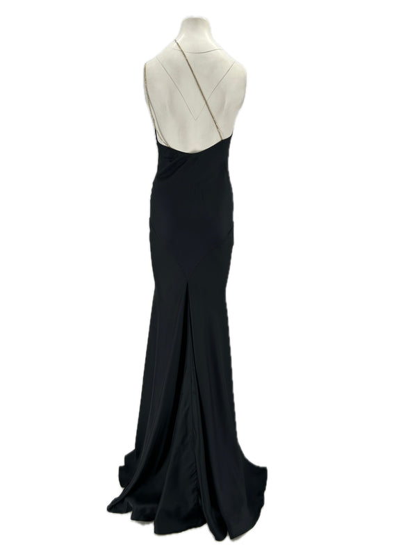 Robe en soie noire