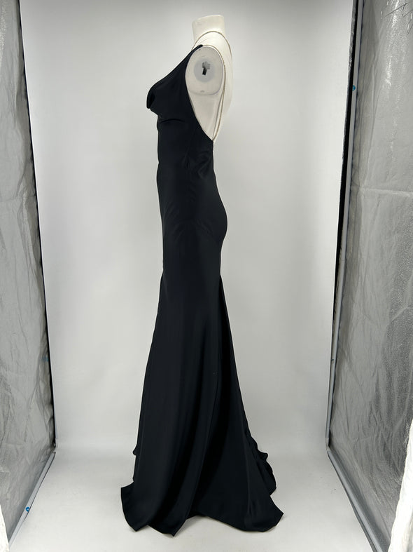 Robe en soie noire