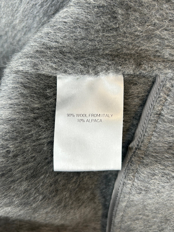 Trench en laine gris