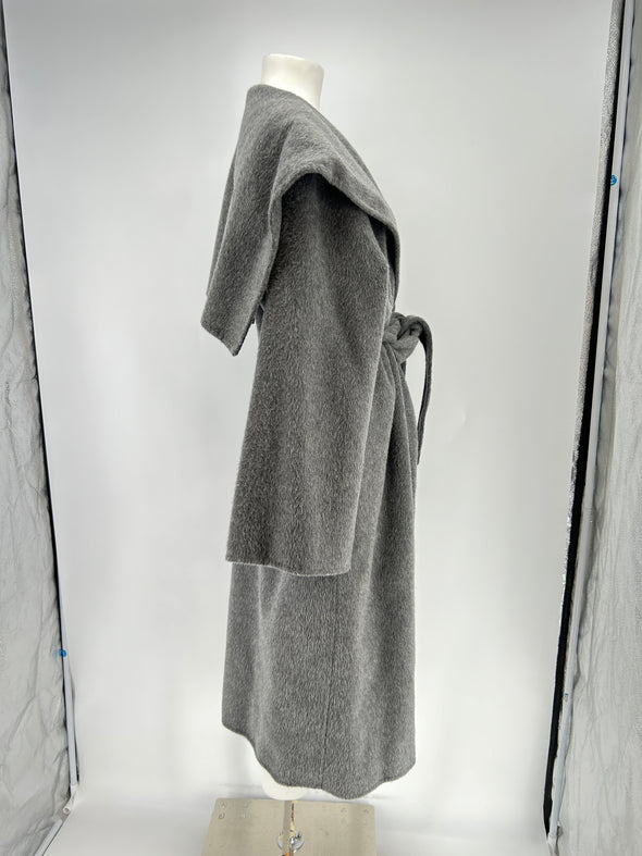 Trench en laine gris