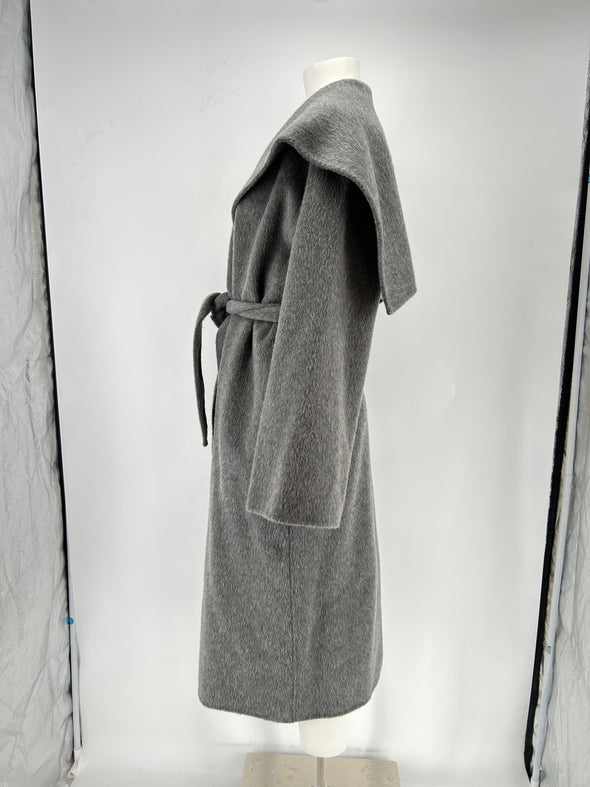 Trench en laine gris