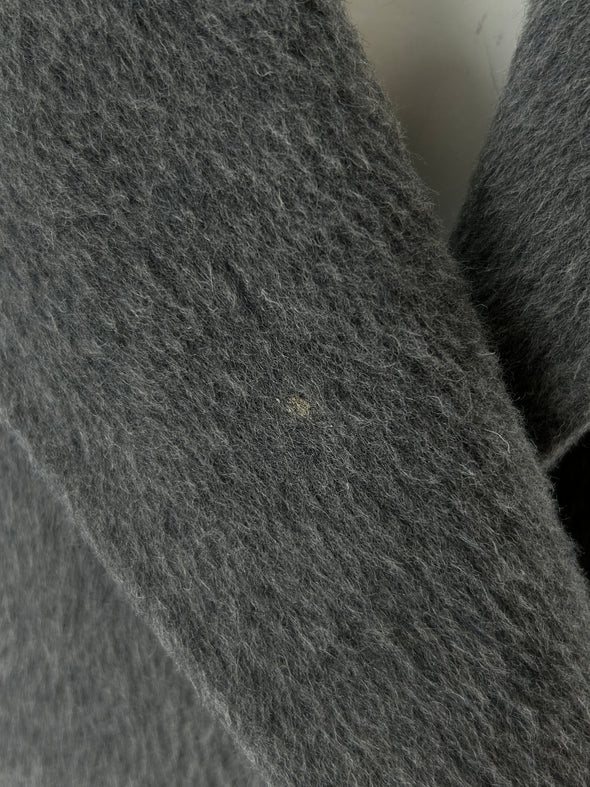 Trench en laine gris