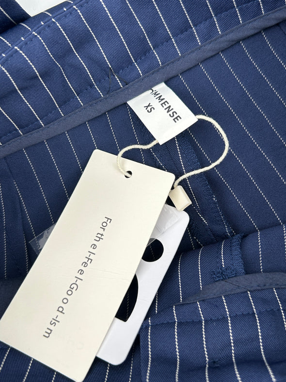 Pantalon marine rayé