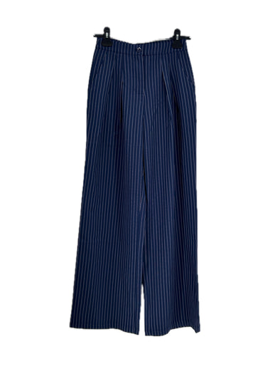 Pantalon marine rayé