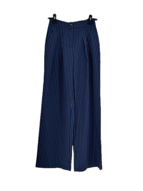 Pantalon marine rayé