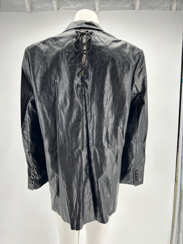 Blazer en cuir vegan
