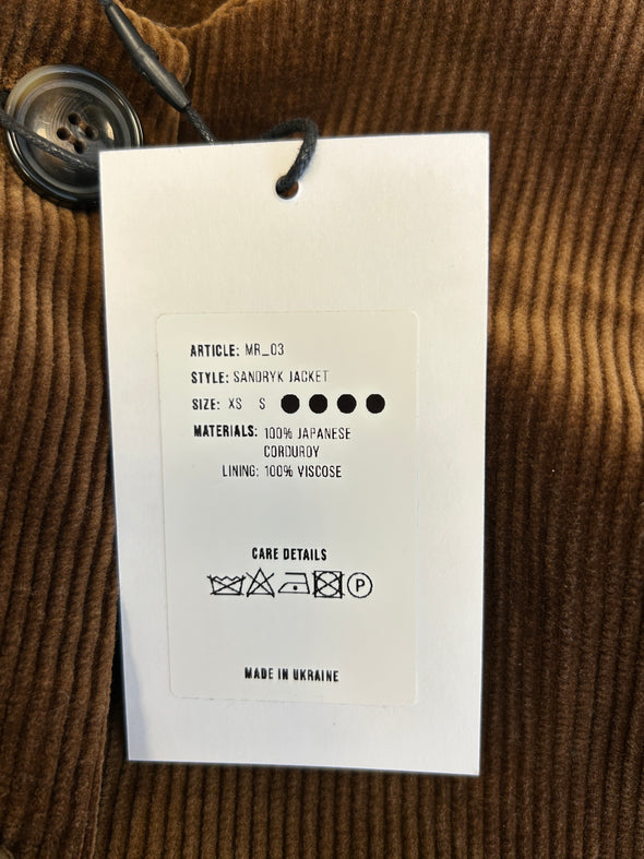 Veste en velours côtelé