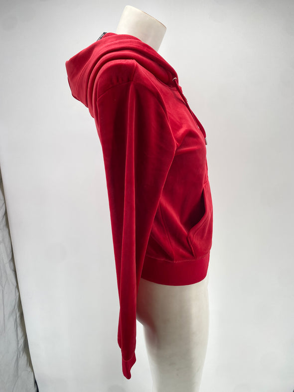 Gilet rouge en velours