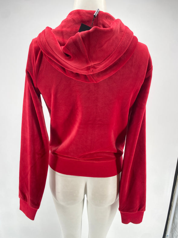 Gilet rouge en velours