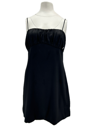 Robe en soie noire