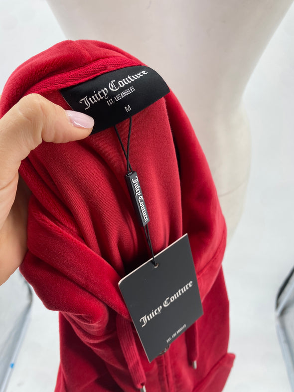 Gilet rouge en velours