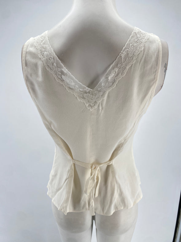 Top sans manches blanc