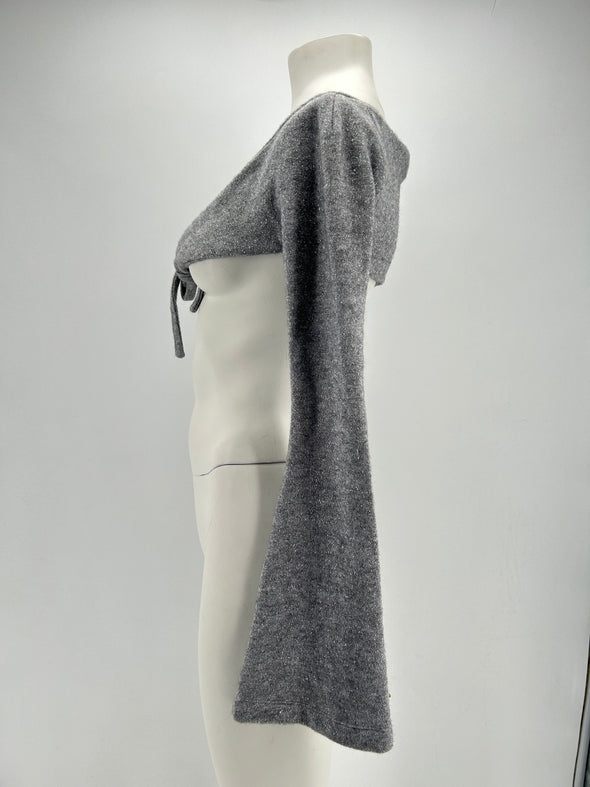 Mini cardigan gris