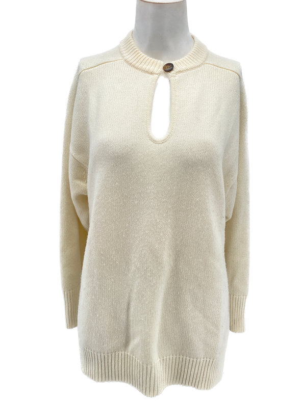 Pull blanc "Beas"