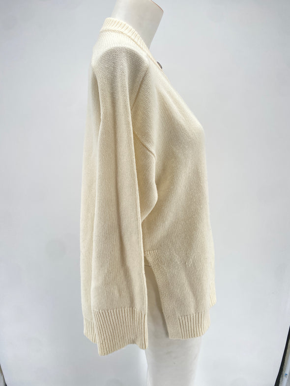 Pull blanc "Beas"