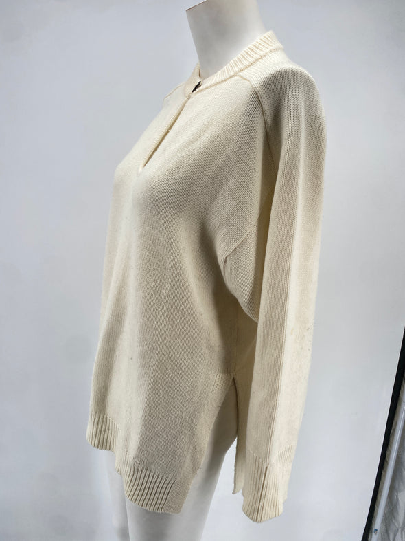 Pull blanc "Beas"