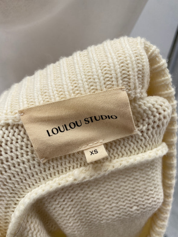 Pull blanc "Beas"