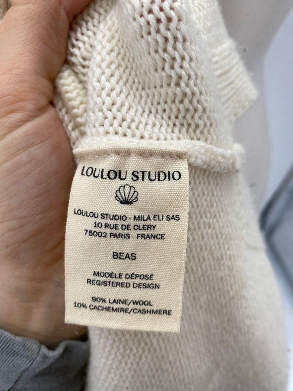 Pull blanc "Beas"