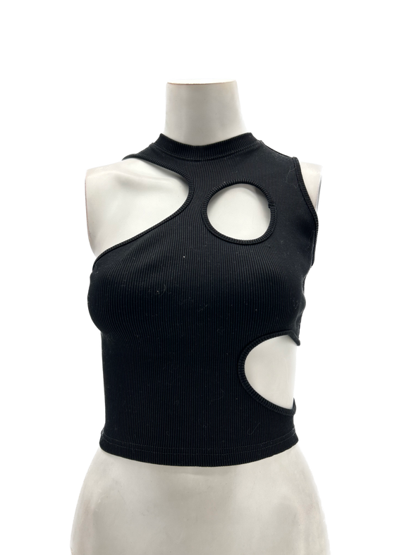 Top cut-out noir