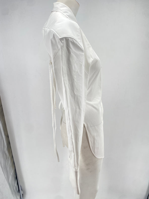 Chemise blanche en popeline de coton