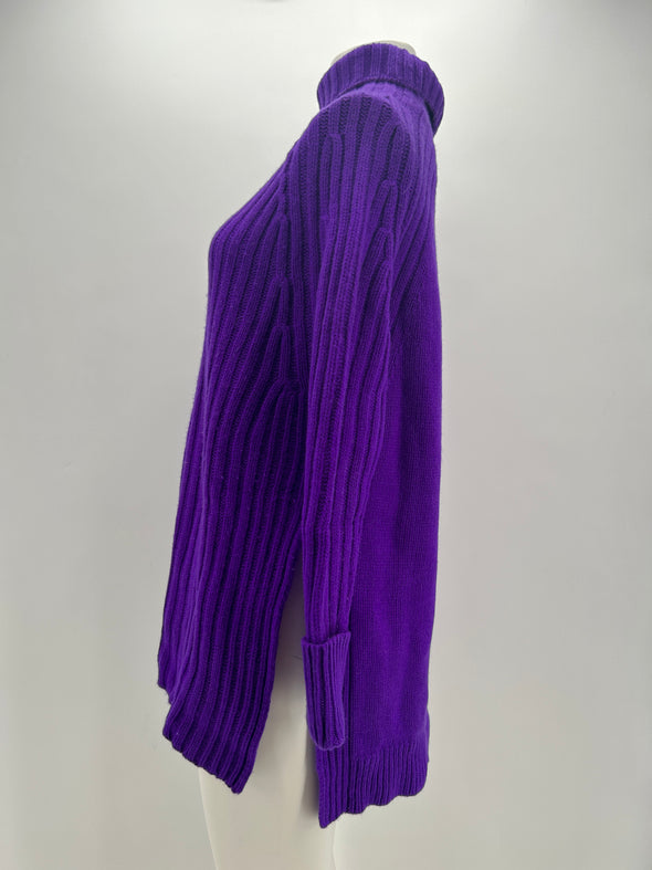 Pull en laine violet