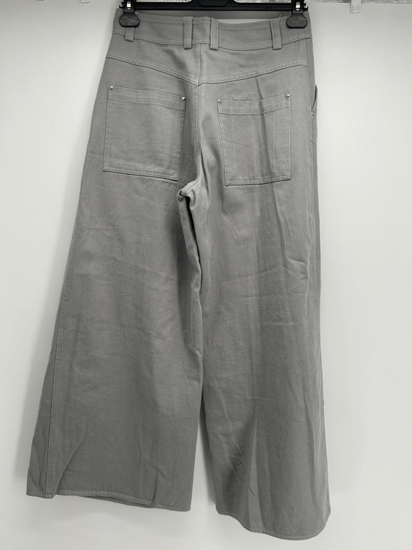 Pantalon gris large