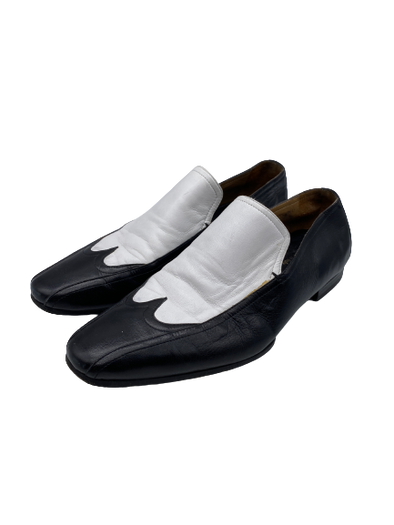 Mocassins en cuir bicolore