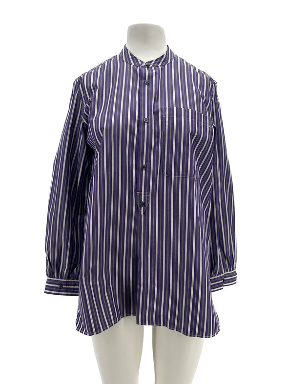 Chemise rayé violette