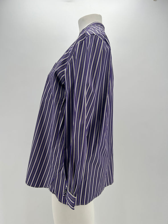 Chemise rayé violette