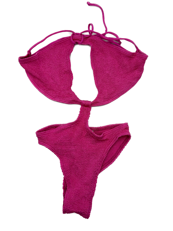 Maillot de bain une pièce rose