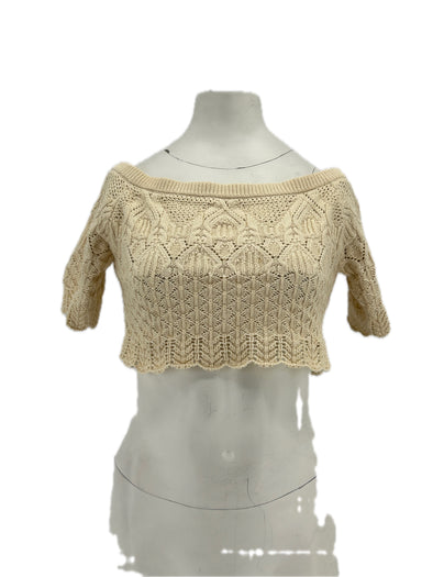 Top crop en maille