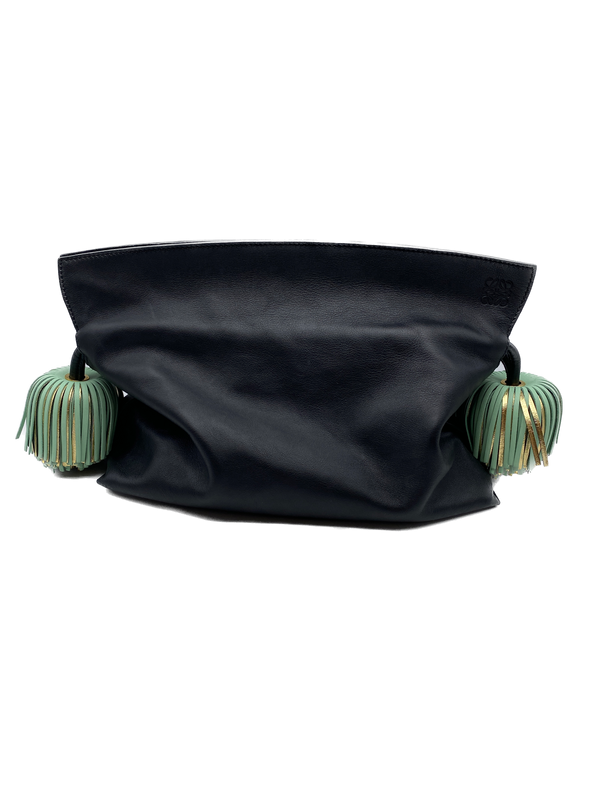 Sac à main "Flamenco" souple noir