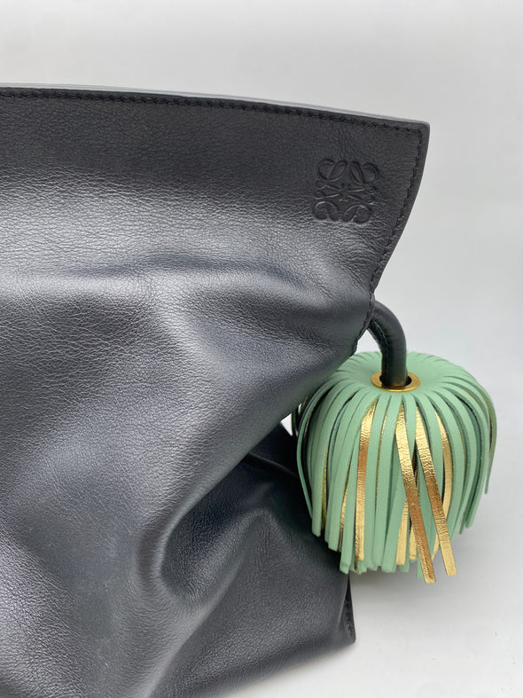Sac à main "Flamenco" souple noir