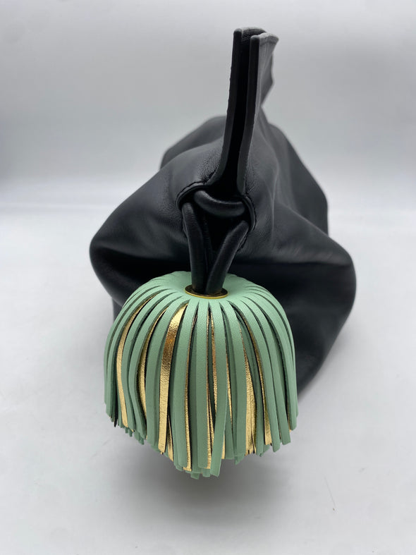 Sac à main "Flamenco" souple noir