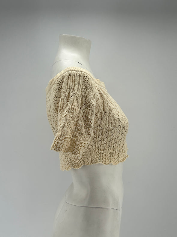 Top crop en maille