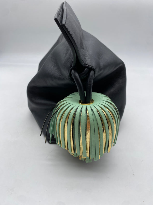 Sac à main "Flamenco" souple noir