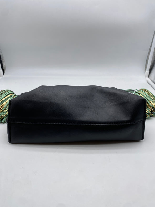 Sac à main "Flamenco" souple noir