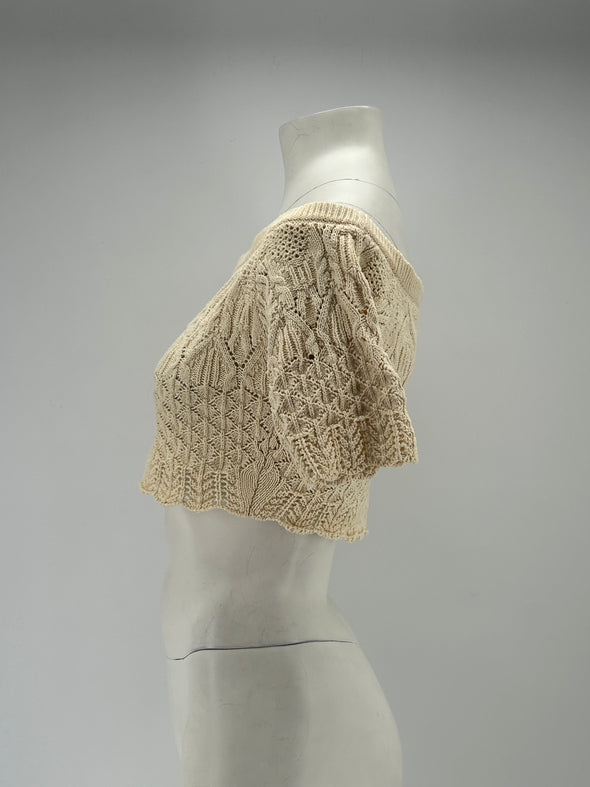 Top crop en maille