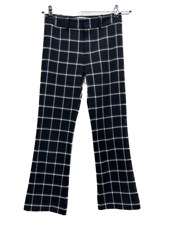 Pantalon noir à carreaux